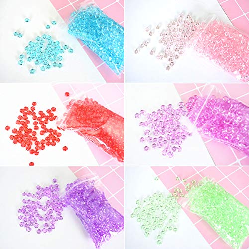 Korlon 25 Pack Slime Fishbowl Beads, 10.5 Oz Crunchy Slime Beads Slushie Beads for Homemade Slime, DIY Craft, Doll Filling, Plastic Beads for Crafts (25 Color) - Thumbnail 6