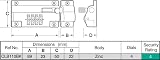 Burg-Wächter Sterling CLB110BK 110mm Combination Locking Bolt Black view 9