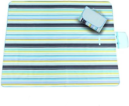 Outdoor Waterproof and Large Picnic Blanket Foldable Large Moistureproof Camping Picnic &amp; Beach Mat For Outdoors/ Traveling/ Camp (X-Large, Blue)