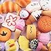 Geyou New 5pcs Medium Mini Soft Squishy Bread Toys Key (B)