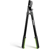 WORKPRO Bypass Lopper for Gardening, 28" Branch Cutter with Gear System | Heavy Duty Pruning Shear, SK5 Blade, 1.5" Cutting Capacity, Shock Absorbing Bumper, Comfort Handle, for Tree Trimming