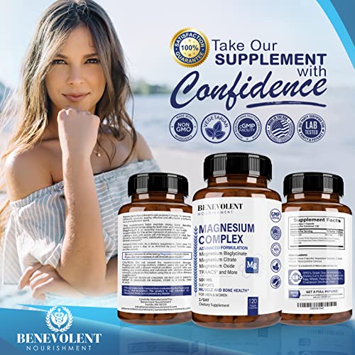 Magnesium Complex 500mg Magnesium Glycinate, Oxide, Taurate