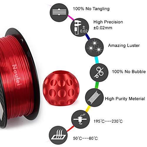 Noulei-Filamento-de-para-impresin-3d-175mm-PLA-Silk-RED-Shiny-Printing-Filament-1KG-1-Spool