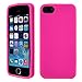 Eco-Fused Soft Silicone Rubber Cases for iPhone SE, 5 / 5S (Yellow, Pink, Hot Pink, Black, Orange, Red, Blue, Purple, Light Blue, Light Green) / 1 Microfiber Cleaning Cloth