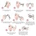 Triple Magnetic Eyelashes by LadyFHN | 3D Reusable 3 Magnets False Lashes for Natural Look (1 Pair 4 Pieces) No Glue & No Pain + Extension Applicator Tool Remover Clip Tweezers Nipper plus Ebook