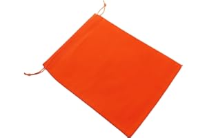 Aestivate 8 Pack Large Velvet Drawstring Pouch, Velvet Bag 8×10 Inch Storage Bag Cosmetics Pouches Dust Bag 8 Pieces(Orange)