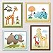 Giraffe Safari, Jungle Animals Nursery Wall Art, Decor. Kids Bedroom Decor (11