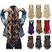 8PCS 24-26 inches Highlight Straight Wavy Curly Full Head Clip in Hair Extensions 18Clips Women Lady Hairpiece (24