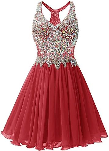 VogueDress V Neck Prom Dresses Open Back Tulle With Applique