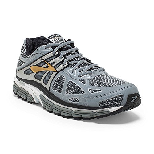 Brooks Mens Beast 14 Running Shoes 12.5 4E Extra Wide, Silver/Black