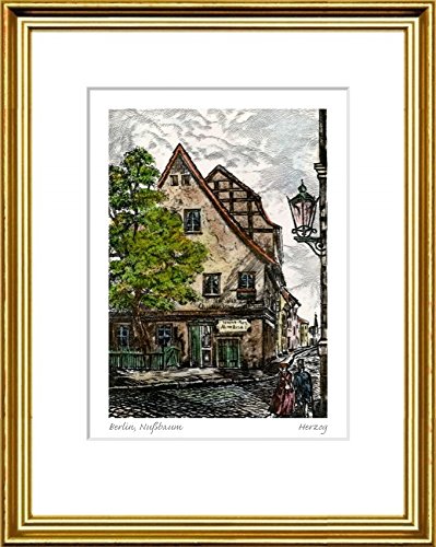 Graphik Kunstverlag Christoph Falk Handkolorierte original Radierung