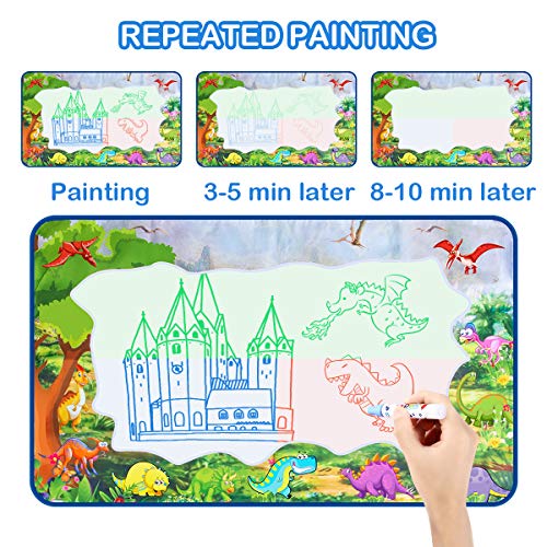 WOSTOO Drawinig Mat Kids Painting Board Toy Writing Doodle Mat, Color Magic Mat Educational Toy for Toddlers, Boys, Girls