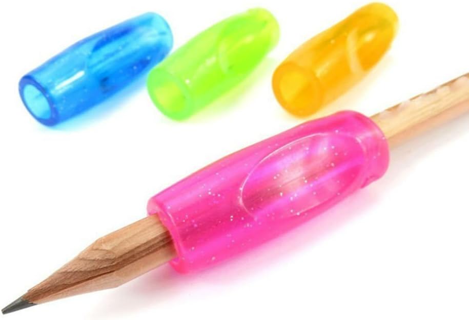 8 Pieces Soft Gel Rubber Pen Pencil Grip Writing Aid Fits Most Writing Utensils : Office Products