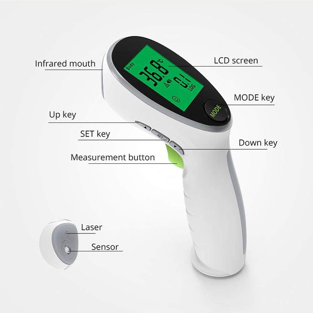 Weehey Temperature De Fievre De Bebe Sans Contact De Machine De Temperature De Thermometre Infrarouge Portatif De Digital Pour Le Corps Et La Surface Bebe Puericulture Thermometres Genesis Gs Com