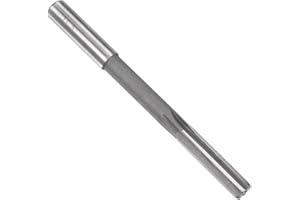 uxcell Chucking Reamer 11.5mm, H7 HSS Lathe Machine Reamer 6 Straight Flutes, Round Shank Milling Cutting Tool, Metric Reamin