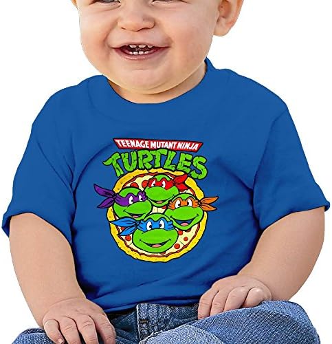 HZERUI Infants &Toddlers Baby's TMNT Pizza Party T-Shirt RoyalBlue 12 Months For 6-24 Months.