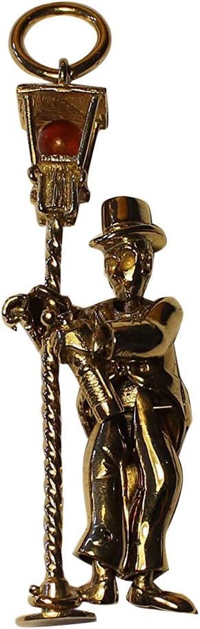 Iconic Drunk on the Lampost Pendant in Jewellers Bronze then 9ct Gold dipped