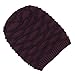 Slouch Beanie Hats Unisex Winter Warm Kitting Hats Skullcap (B-RED)