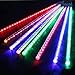 AGPtek Waterproof Meteor Shower Rain Lights String, 50cm 240 LED, RGB Multi-Color, 8 Tubes