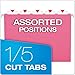 Pendaflex Recycled Hanging Folders, Letter Size, Pink, 1/5 Cut, 25/BX (81609)