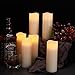 Comenzar Flameless Candles, Battery Candles Battery Operated Candles Real Wax Pillar Candles Set of 12（D2.1 x H6） led Candles with Remote Timer