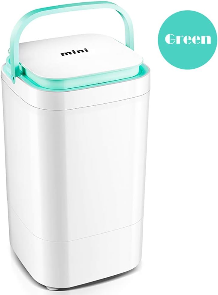 MOUTALE Portable Mini Single Tub Washing Machine Washer And Spin Dryer Combination Compact Camping Dormitory Apartment College Room 4kg Total Capacity 2kg Drying