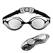 Aegend Swim Goggles, Swimming Goggles of Flat Lens for Men Women Adult Youth Kids Children, Anti-Fog UV Protection Leak-Proof Triathlon Swim Goggles Mirrored/Clear with Free Protection Case