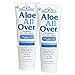 Aloe All Over 4 oz - 2 Pack BEST Skin Lotion For Moisturizing Severe Dry Flaky Itchy Skin Legs Arms Hands Glowing Baby-Soft Skin