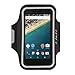 J&D Armband Compatible for Google Nexus 5X Armband, Sports Armband with Key Holder Slot for Nexus 5X Running Armband, Perfect Earphone Connection While Workout Running, Black