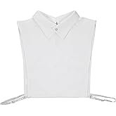 Gtziqa Women’s Detachable Dickey Collar, Fake Collar Half Shirts Faux Collars Half Shirt Blouse False Collars for Girls Favors (White)