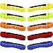 TecUnite 10 Pieces 3-Legged Race Bands Elastic Tie Rope Ruffle Race Strap for Relay Race Game, Carnival, Field Day, Backyard, 5 Colors