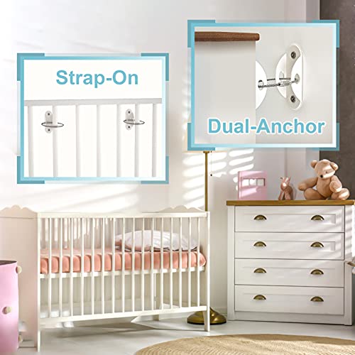 Furniture Anchors (6 Pack) 2023 Upgraded Furniture Straps for Baby