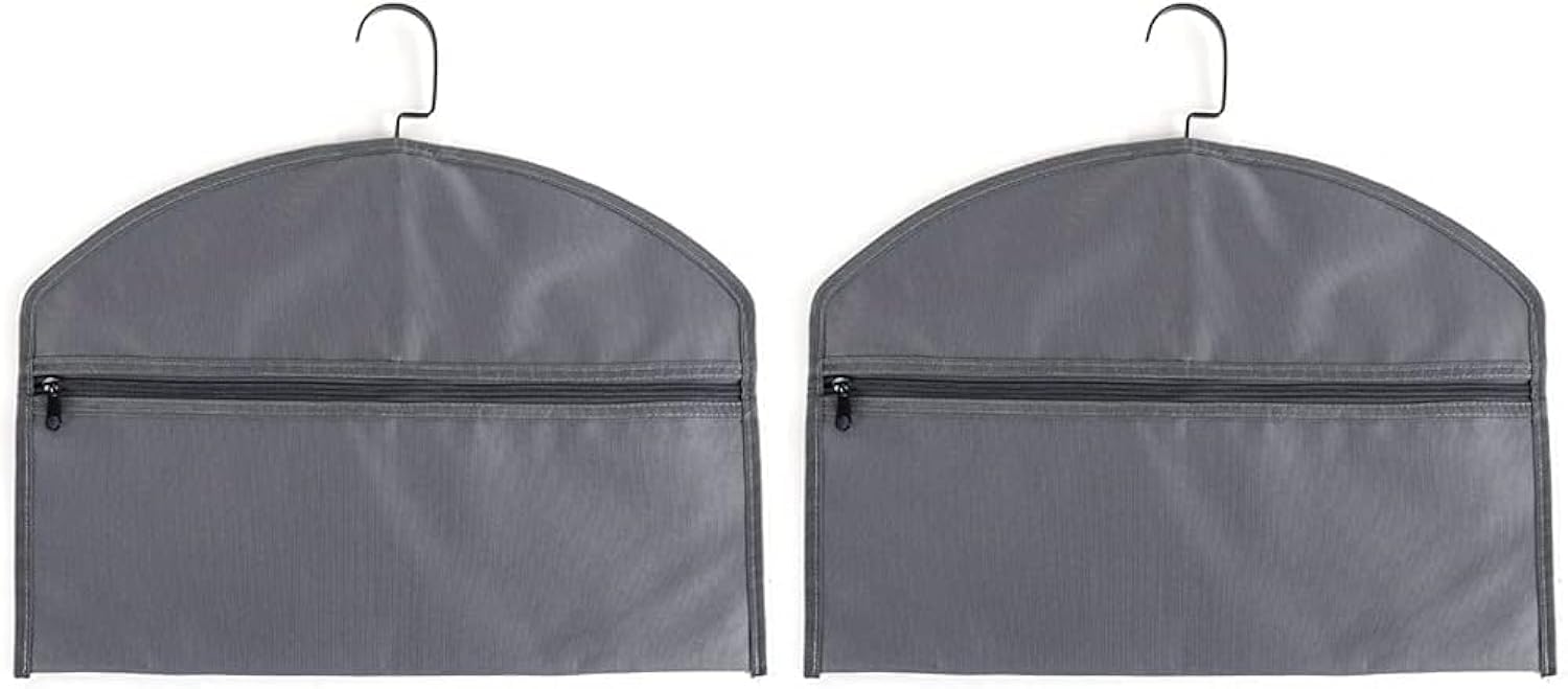 Hanger Diversion Safe, Hidden Pocket Safe, Fits Under Hanging Clothes with Pocket to Hide Valuables for Home or Travel (grey, A)