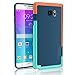 Galaxy Note 5 Case, TILL(TM) Ultra Slim 3 Color Hybrid Impact Anti-Slip Shockproof Soft TPU Hard PC Bumper Extra Front Raised Lip Case Cover for Samsung Galaxy Note 5 V SM-N920 [Blue]