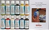 Duncan CNKIT-8 Concepts Sprinkles Underglaze Paint Set, 12 Best Selling Colors in 2 Ounce Bottles with Free How To Paint Ceramics Book