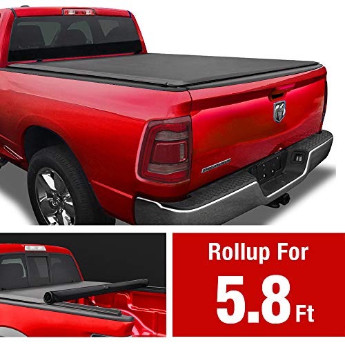 MaxMate Soft Roll Up Truck Bed Tonneau Cover Compatible with 20092018 Dodge Ram 1500 2019