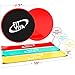 Workout Core Sliders Fitness Exercise and Resistance Loop Bands Bundle with Exercise eBook - Lightweight Workout Equipment for Home