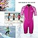 Kids Wetsuit Shorty Thermal Swimsuit, 2mm Neoprene Wetsuit One Piece Front Zip for Girls Toddler Youth Swimming Surfing Diving Snorkeling, SS005 (Pink , 6)