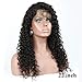 Ysdidwigs 360 Lace Frontal Wigs Deep Curly 150% Density Human Hair Wigs for Black Women with Baby Hair Natural Color 16 inch