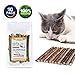 VMIZIV Cat Catnip Sticks, 10 Pcs Natural Matatabi Silvervine Sticks Chew Toys Cat Treats Sticks Natural Cat Dental Chews for Teeth Cleaning
