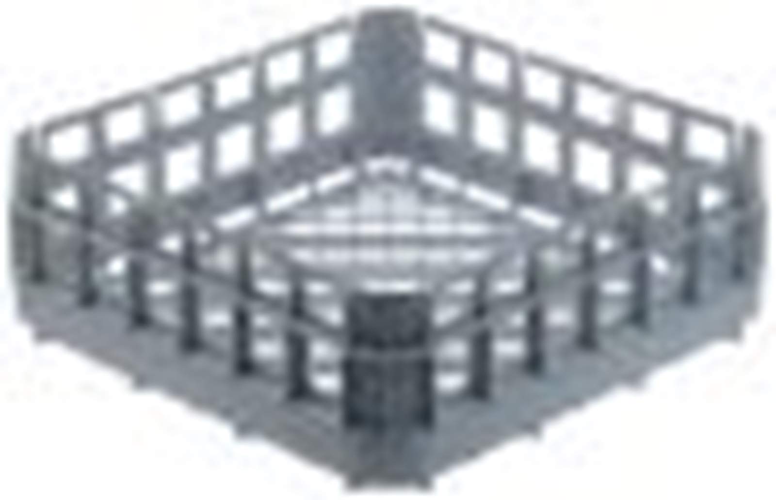 Mixed food basket L 395 mm W 395 mm H 145 mm mesh type coarse mesh.