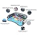 Lap Desk Travel Tray For Kids – Car Seat Activity Tray For Children & Toddlers – Multipurpose Backseat Entertainment & Organizer Accessory - Waterproof Material, Mesh Pockets & Cup Holder