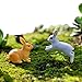 tyoungg 24 Pieces Fairy Garden Easter Rabbit Miniature Animal Figures 1.5 * 1.1 Inch (24 Rabbits)