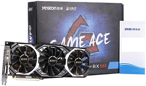 Cywulin Yeston RX580 8GB GDDR5 PCI Express x16 3.0 Video Gaming Graphics Card DVI HDMI for Desktop, PC