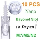 Dr. Pen Replacement Cartridges Disposable Needles, Compatible With Dr. Pen Ultima M5/M7/N2, Individually and Sealed Bags in Dr. Pen Original Box (10pcs Square Nano Tips)