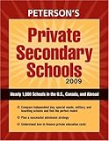 Private Secondary Schools 2009 (Peterson's Private Secondary Schools)