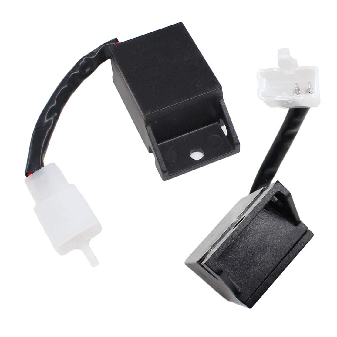 USPEEDA 2X 2-Pin Electronic LED Flasher Relay for Kawasaki GPz1100 KLR650 W650 Z750 Z1000 ZZR600 ZZR1200 Vulcan 500 800 900 Motorcycle Turn Signal Hyper Flash 12V