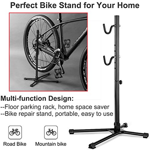 NOANTA Bike Repair Stand, Bike Stands Rack for Indoor Storage Floor Type Parking Rack, Home Space Saving Portable Bicycle Stand Repair Rack Garage for Mountain Bikes and Road Bikes Maintenance
