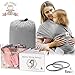 Lazy Monk Baby Wrap Carrier Sling | Soft Infant Newborn Wraps Holder Set | Breathable Organic Preemie Cotton with 2 Aluminum Rings & Instructions | Ideal Baby Gifts for Nursing Moms