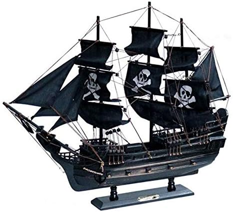 装飾品海賊船ブラックパールヨットモデルデスクトップ装飾手作りシミュレーション木製クラフトボート航海